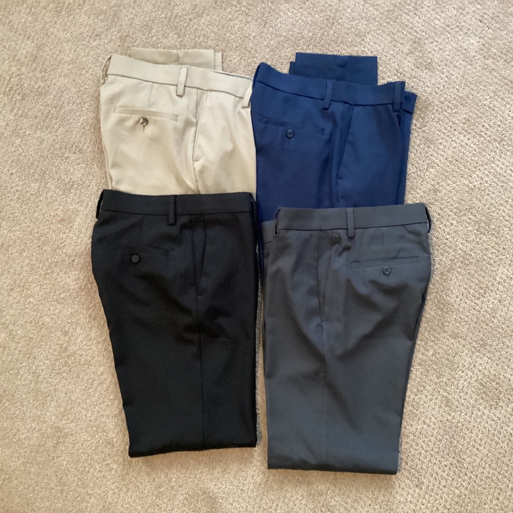 4 Haggar Cool18Pro Slim Fit Dress Pants